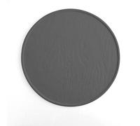 Quid Set de 6 Platos para Pizza Mineral Gres de 33 cm Negro