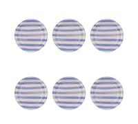 Quid Set de 6 platos postre Creta de loza 19 cm