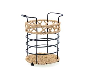 Quid Soporte Cubiertos Trend Negro 24 Unidades