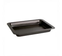 QUID SWEET GREY Bandeja Horno Acero Pintado 36X24X4CM Negro Antiadherente