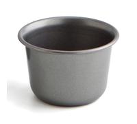 QUID SWEET GREY Molde Flan Acero Pintado 7,5CM Negro Antiadherente Black 7.5cm