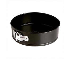 Quid Sweet Grey Molde Redondo Desmontable Acero Pintado, 26 x 6.8 cm, Gris | Negro, Acero Carbonatado, forma redondo, 26 x 6,8cm