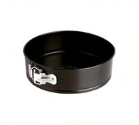Quid Sweet Grey Molde Redondo Desmontable Acero Pintado Negro, 24 cm