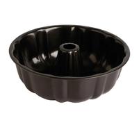 QUID SWEET GREY Molde Savarin Acero Pintado 26X8CM Negro Antiadherente