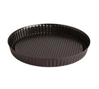 Quid Sweet Grey Molde Tarta Plano Acero Pintado 25x3cm Negro