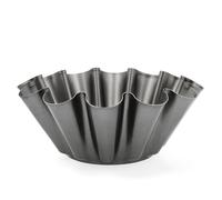QUID SWEET GREY Molde Tulipa Acero Pintado 23X9CM Negro Antiadherente Black