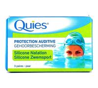 Par de tapones de silicona maxi para los oídos, marca Quies (paquete de 3 unidades)