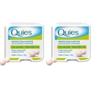 Quies - Protección auditiva de cera natural - Lote de 2 cajas de 8 pares