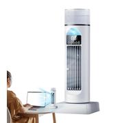 Quiet Tower Fan - Weighted Stable Base, 6-Speed Precision Airflow, Remote C