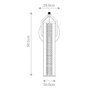 Quintiesse Aplique de pared LED ESPADA, cromado pulido, Ø 16 cm, metal IP44 EC:EPREL:2162499