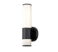 Quintiesse Aplique LED para baño Facet Single, 3000 K, negro