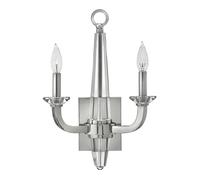 Quintiesse Ascher lámpara de pared 2x60 W níquel QN-ASCHER2