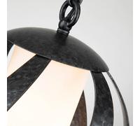 Quintiesse Blacksmith lámpara colgante 1x40 W negro-ópalo QN-BLACKSMITH-P-OBK