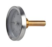 QuivyLivy Indicador de temperatura de la tubería HVAC, Medidor de temperatura de la carcasa de metal, Termómetro de tubería de agua caliente, Sonda de temperatura de calentamiento hidrónico