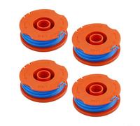 QuivyLivy Outdoor Powers Equipment Spare, cabezal de recortadora de plástico naranja azul, herramientas de mantenimiento de patio doméstico, kit de recarga de comedor de jardín, unidad de carrete de