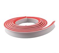 QuivyLivy Tira de barrera de agua de ducha de silicona para suelo de habitación húmeda, sello flexible de umbral de ducha sin curvas, a prueba de fugas, perfil de separación seca y húmeda (blanco