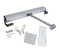 Qulamrdk Actuador Eléctrico para Ventanas, Abridor Ventanas Corredizas Electrico 24V Motor Empuje Ventana Con Cadena Inteligente para Saltos de Tragaluz y Techo(600mm/23.6in Rain sensor)