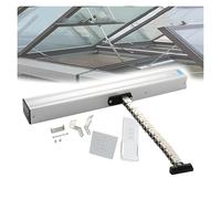 Qulamrdk Actuador Eléctrico para Ventanas, Motor Empuje Ventana Con Cadena Inteligente Alas Basculantes, Plegables, Oscilantes, Ventanas Techo y Cúpula(700mm/27.5in Rain sensor)