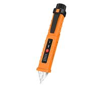 QUMOX Comprobador de voltaje sin contacto, 12-1000 V, sensibilidad ajustable, detector de voltaje CA, comprobador de cable con corriente/cable nulo, alarma sonora, detector de puntos de ruptura