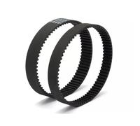 Qunyince 2 piezas correa de goma para escarificador, HTD 295-5M-12 correa de 59 dientes compatible con King Craft, Top Craft y Einhell Royal Scarifier