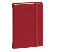 Quo Vadis 375014Q - Agenda 2023 - DAILY 21 SILK - Multilingüe - Color: Burdeos - 13x21 cm