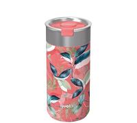 Quokka Boost Exotic Pink 400 ml - Infusor de té integrado - Aislamiento de doble pared - Acero inoxidable reutilizable - Bebidas calientes y frías