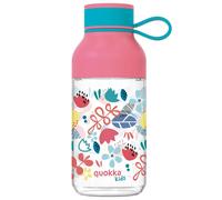 Quokka KIDS BOTELLA TRITAN ICE CON COLGADOR FLOWERS 430 ML