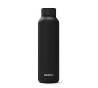 Quokka solid - jet black 630 ml - botellas de agua acero inoxidable si