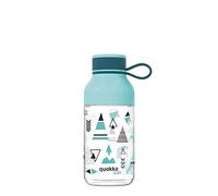 Quokka Kids Ice Con Colgador - Indian 430 ML | Botella de Agua Reutilizable de Tritan - Libre de BPA | Amplia Apertura para Rellenar y con tapón antigoteo