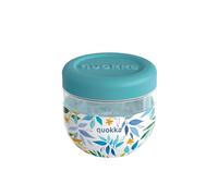 Quokka RECIPIENTE COMIDA MS CON FUNDA DE SILICONA BUBBLE WATERCOLOR LEAVES 770 ML