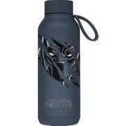 Quokka SOLID X MARVEL | BOTELLA TÉRMICA DE ACERO INOXIDABLE DOBLE PARED CON COLGADOR | MARVEL BLACK PANTHER