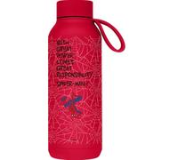 QUOKKA SOLID X MARVEL | BOTELLA TÉRMICA DE ACERO INOXIDABLE DOBLE PARED CON COLGADOR | SPIDER-MAN GREAT POWER