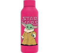 QUOKKA SOLID X STAR WARS | BOTELLA TÉRMICA DE ACERO INOXIDABLE DOBLE PARED | THE MANDALORIAN GROGU NEON