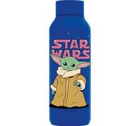 QUOKKA SOLID X STAR WARS | BOTELLA TÉRMICA DE ACERO INOXIDABLE DOBLE PARED | THE MANDALORIAN GROGU NEON