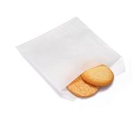 Quotidian Blancas Plano Cuadrado Bolsas Sobres Papel Glassine 5" x 5" (13 x 13cm) Paquete de 100 - Baby Shower Postre Crafting Projects Recuerdo de Fiesta