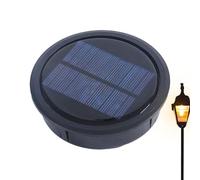 Qurygin Lámpara solar LED de repuesto de 10 cm, pieza de repuesto de luz solar, encendido/apagado automático, impermeable, tapa de farol, repuesto para jardín, patio, pasarela