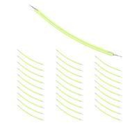 Qusedwey 30piezas 3V Ultra Slim LED Flexible 60 mm Piezas de Bombilla Retro Diodo LED Iluminación Luz Verde