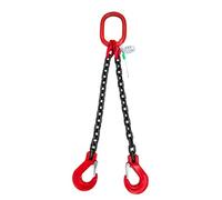 QUSYZD Eslinga de Cadena de elevación de Acero aleado G80 de Alta Resistencia de 3 toneladas con Ganchos - Cadenas de elevación de Motores para soluciones seguras de Car,1m/3.3ft