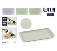Quttin Bandeja de Metal para Servir 43,5x27 cm (Pack de 12) de 3-SURT Skewed Dimensiones