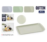Quttin Bandeja de Metal para Servir 43,5x27cm (Pack de 12) Archivo de 3 Surtidos