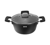 QUTTIN - Cacerola 20CM Aluminio Forjado con Tapa, Colección GrandChef - Apta para Todo Tipo de Cocinas, Antiadherente y Resistente - Diseño Ergonómico y Versátil | Amystyle