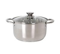QUTTIN - CACEROLA 24CM 6L ACERO APTA PARA INDUCCIÓN COLECCIÓN NEW NERON - Cacerola de Acero Inoxidable - Cacerola Alta Durabilidad y Resistencia al Calor - Cacerola Diseño Ergonómico y Funcional -