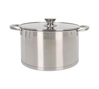 QUTTIN - CACEROLA 26CM ACERO APTA PARA INDUCCIÓN CON TAPA COLECCIÓN HERMES - Cacerola de Acero Inoxidable - Cacerola Alta Durabilidad y Resistencia al Calor - Cacerola Diseño Ergonómico y Funcional -