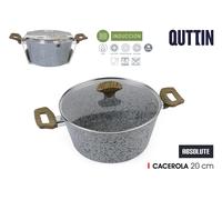 Quttin Cacerola Absolute de Aluminio Forjado de 20 cm, Pack de 4 unidades
