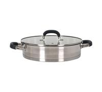 QUTTIN - Cacerola Baja Colección Heleom 26cm Acero Inoxidable - Apta para Inducción - Alta Durabilidad y Resistencia - Diseño Ergonómico - Compatible con Todo Tipo de Cocinas | Amystyle
