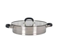 QUTTIN - Cacerola Baja Colección Heleom, 28cm, Acero Inoxidable, 4.3L - Aptas para Inducción y Todas las Cocinas - Alta Durabilidad y Resistencia al Calor - Diseño Ergonómico | Amystyle