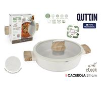 Quttin Cacerola con Tapa Ecook 24cm