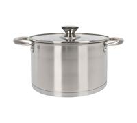 Quttin - Cacerola Hermes 22cm Acero con Tapa - Alta Durabilidad y Resistencia al Calor, Compatible con Todas las Cocinas