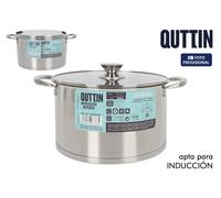 Quttin Cacerola HERMES 26cm 8L Acero Inoxidable con Tapa QT