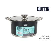 Quttin Cacerola Hermes Matt 22cm 4L Acero Inoxidable